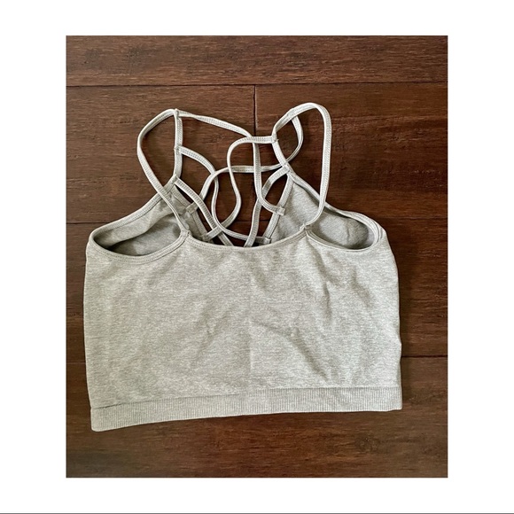 GREY strappy crop top - Picture 2 of 3